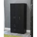 Hazelwood Home Black 3 Door Armoire - Walmart.com