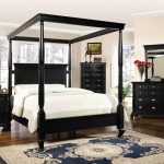 Black Bedroom Furniture Set | St Regis Canopy Bed