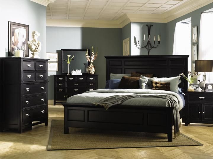 25 Dark Wood Bedroom Furniture Decorating Ideas | Owners Suite