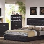 Amazon.com: 4pc King Size Bedroom Set in Black Finish: Kitchen & Dining