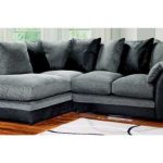 Dylan Byron Corner Group Sofa Black and Charcoal Right or Left (Black Left)