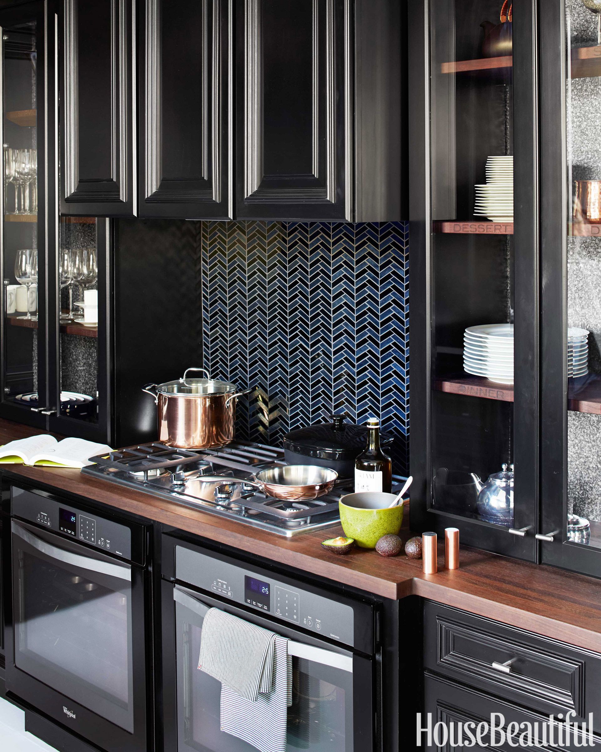 10 Black Kitchen Cabinet Ideas - Black Cabinetry and Cupboards