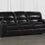 Grandin Blackberry Leather Sofa | Living Spaces