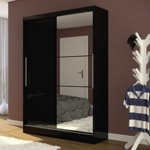 Sliding Black Wardrobe | Wayfair.co.uk