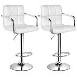 Amazon.com: Topeakmart 2pcs Adjustable Bar Stools Breakfast Barstool