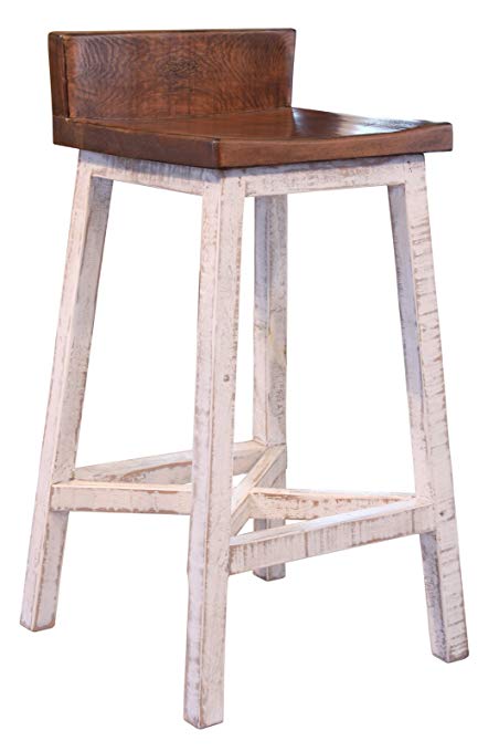 Amazon.com: Anton Farmhouse Solid Wood Distressed White 30 inch