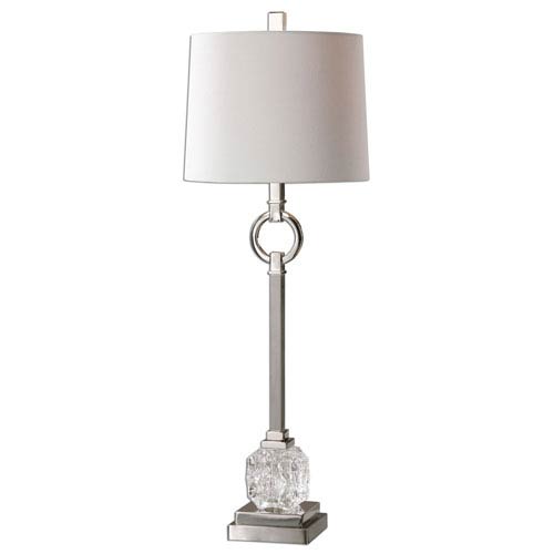 Uttermost Bordolano Polished Nickel One Light Buffet Lamp 29199 1