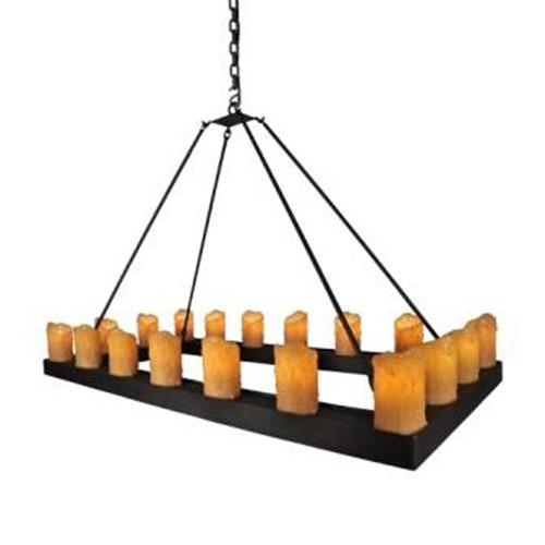 Steel Partners Lighting Candle Chandelier - RECTANGLE