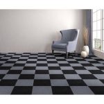 Peel & Stick Carpet Tiles, Jet Black - Mazer Wholesale, Inc.