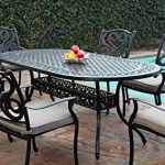 Amazon.com : CBM Outdoor Cast Aluminum Patio Furniture 7 Pc Dining