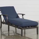 Outdoor Martinique Navy Chaise Lounge | Living Spaces