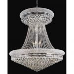 Elegant Lighting Primo Chrome Twenty Eight Light Chandelier With