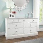 Harper White Solid Wood 4+3 Wide Chest of Drawers | Furniture123