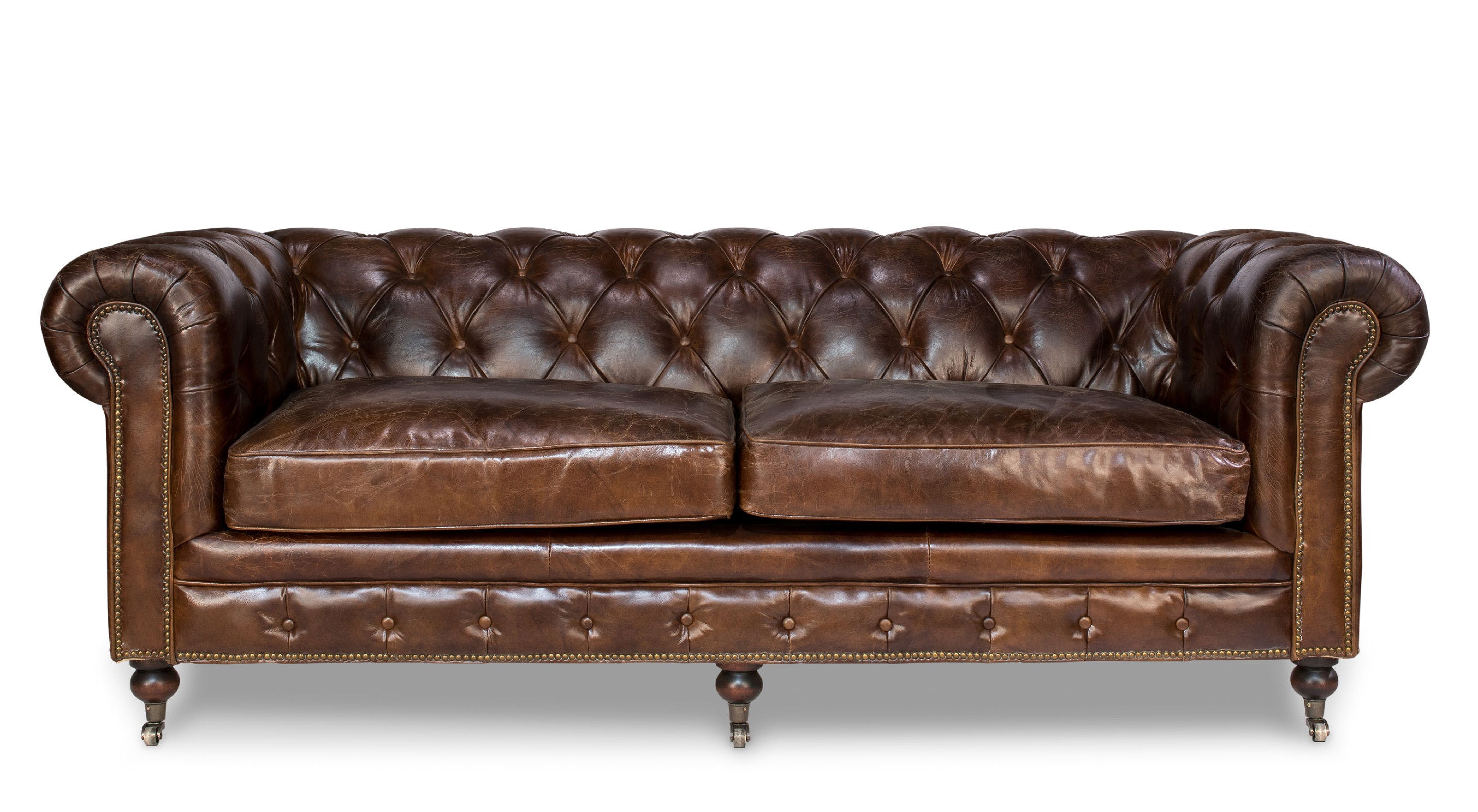 Castered Chesterfield Sofa