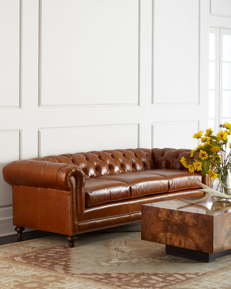 Davidson 94 Three-Cushion Chesterfield Sofa