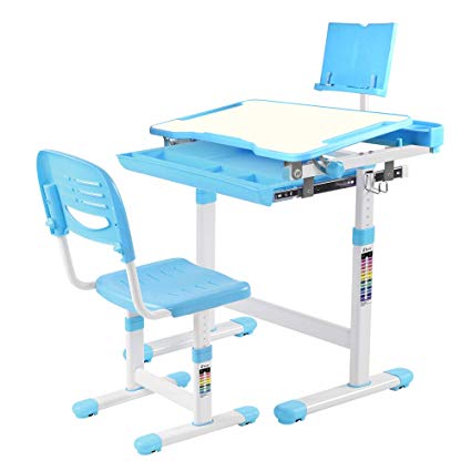 Amazon.com: IDEER LIFE Children's Desk and Chair Set, Height