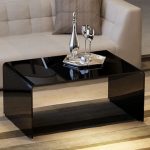 Coffee Tables Ideas: Futuristic designs coffee table black glass