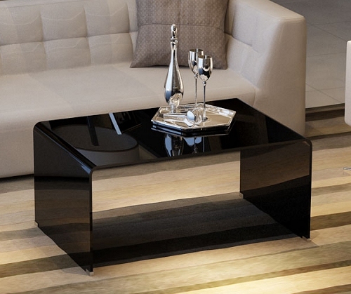 Coffee Tables Ideas: Futuristic designs coffee table black glass