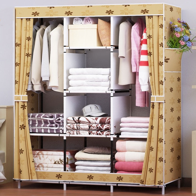 Waterproof Oxford Cloth Multi purpose Clothing Storage Cabinet