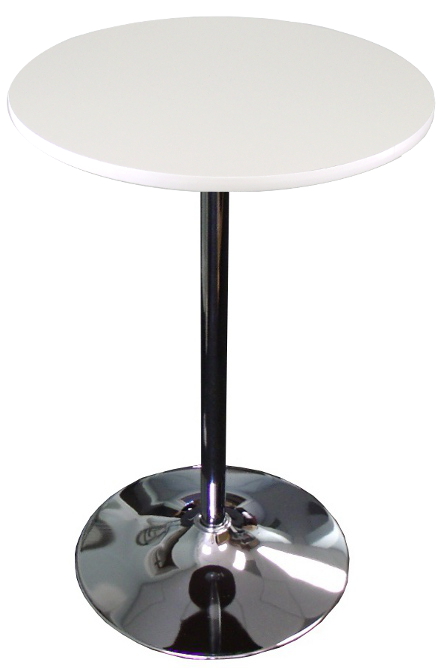 Round White Top Round Banquet Cocktail Table