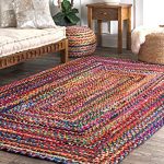 Amazon.com: Hand Braided Tammara Multi-Colored Area Rug: Kitchen