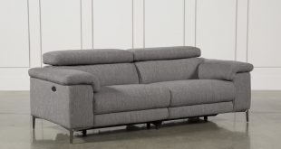 Talin Grey Power Reclining Sofa W/Usb | Living Spaces