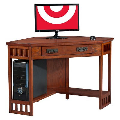 Mission Corner Desk Oak - Leick Home