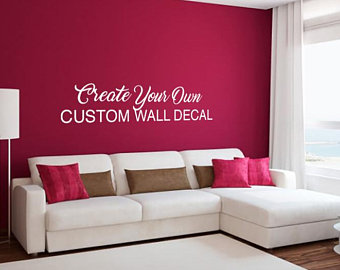 Custom wall decals | Etsy