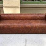 Pair of Contemporary Distressed Leather Sofas For Sale at 1stdibs