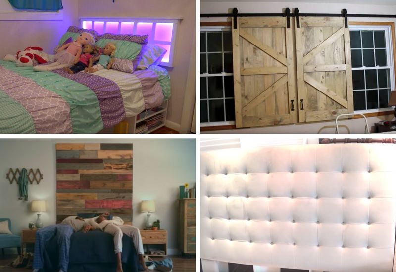 14 Types of DIY Headboards (Video Tutorials)