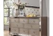 Shop Best Master Furniture Silver Bronze Dresser and Mirror - Free