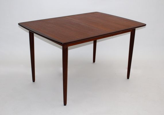 Danish Teak, Rosewood, and Ash Rectangular Extending Dining Table