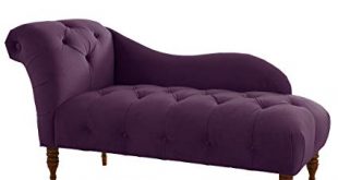 Amazon.com: Skyline Furniture Tufted Fainting Sofa, Velvet Aubergine