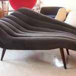 Ultra Chic Chaise Lounge Modernist Fainting Couch at 1stdibs