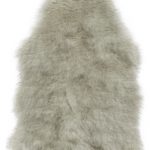 Felice Faux Sheepskin Rug, Grey