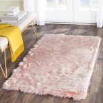 Shop Safavieh Handmade Faux Sheepskin Pink Japanese Acrylic Rug - 2