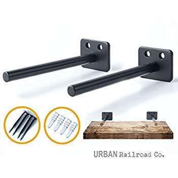 Amazon.com: Solid Steel Floating Shelf Brackets - 6