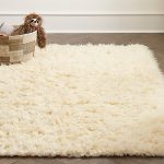 White Flokati Rug | Crate and Barrel