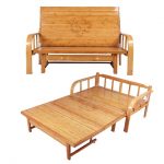 Multi functional Bamboo Folding Bed Sofa Bedroom Furniture Modern