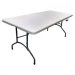 6' Folding Banquet Table Off-White - Plastic Dev Group : Target