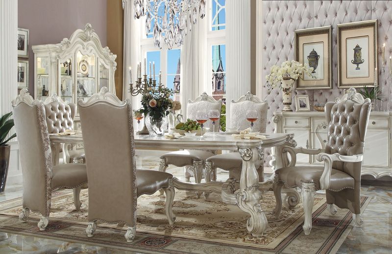 Acme | 61145 Versailles Formal Dining Room Set in White | Dallas