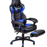 Ergonomic Computer Gaming Chair, Large Size PU Leather High Back Office  Racing Chairs with Widen Thicken Seat and Retractable Footrest and Lumbar