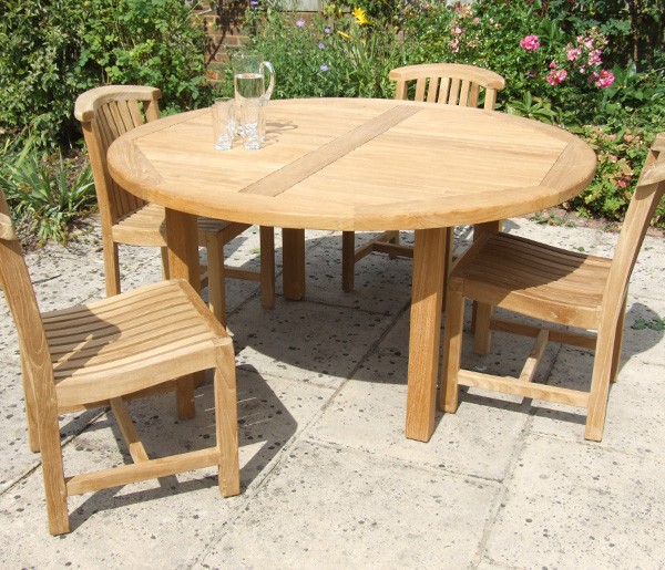 Patio: interesting Garden tables Teak Garden Table, Outdoor Dining