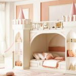 princess castle Bunk beds / Twin beds children's furniture for girls