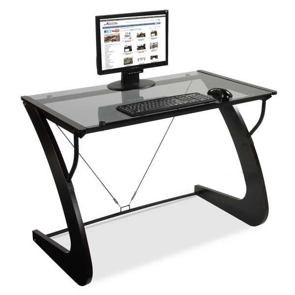 Metal and Glass Computer Desk | 2012 | AA-2012-14 | Cambridge Home