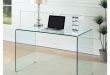 Shop Contemporary Clear Glass Writing Desk - Free Shipping Today