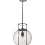 Trans Globe Lighting PND-2030-BN Grove 1 Light 12 inch Brushed