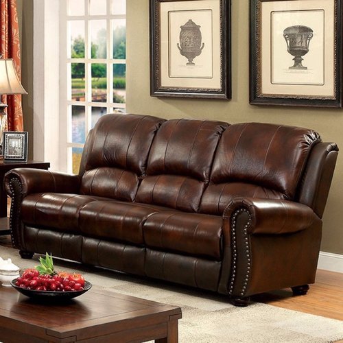 Style your living room a with  a top grain leather sofa