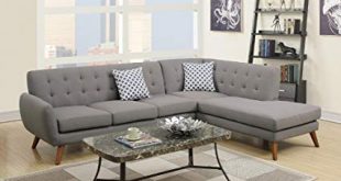 Amazon.com: Modern Retro Sectional Sofa (Gray): Kitchen & Dining