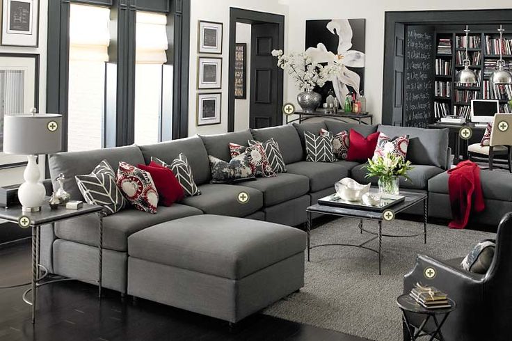 Interior. Charming Gray Living Room Furniture: awesome gray living